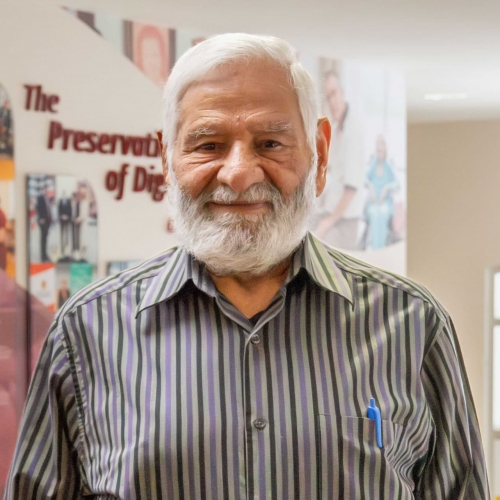 <p>Avinash has been a volunteer at BSF since 2007, helping our Therapeutic Recreation teams at Bow View Manor and Wentworth Manor run bingo, take residents on day trips, and more!&nbsp;</p>
