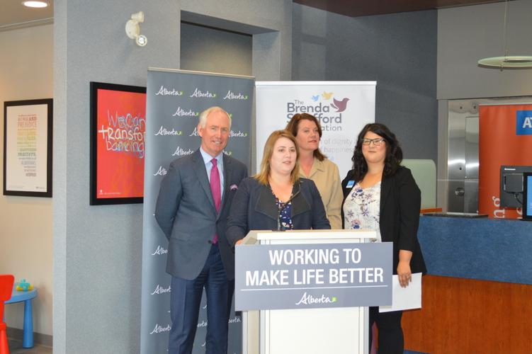 <p>Seniors and Housing Minister Lori Sigurdson announced government funding for a new dementia-friendly communities pilot project in Calgary.</p>
